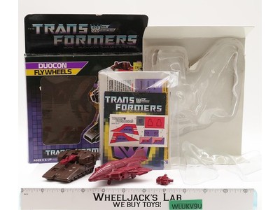 Duocon Flywheels W/Box & Insert G1 Transformers Vintage Figure UNUSED STICKERS