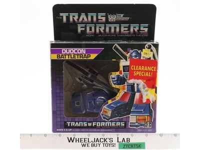 Duocon Battletrap COMPLETE W/BOX & INSERT Vintage G1 Transformers UNUSED STICKER