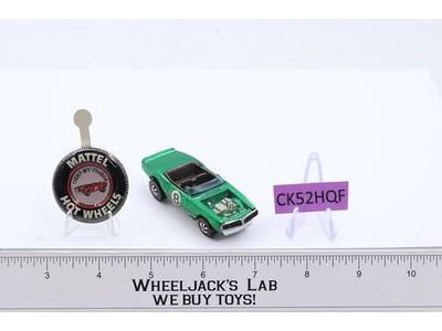 Light My Firebird Green 1969 1970 Mattel Hot Wheels Vintage Redline RL w/ Button