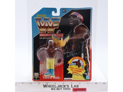 Koko B. Ware WWF Wrestling Action Figure 1991 Hasbro NEW MOSC SEALED French