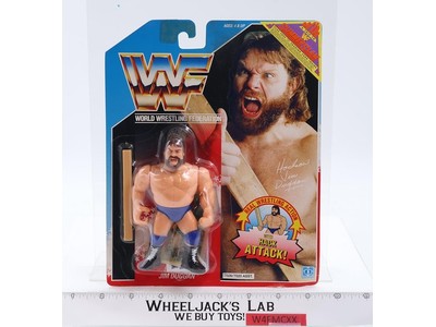 Hacksaw Jim Duggan WWF Wrestling 1990 Hasbro Action Figure NEW MOSC SEALED