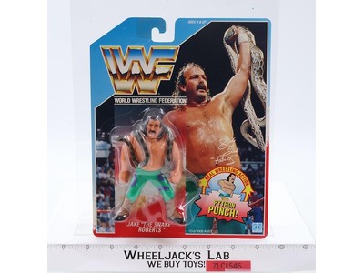 Jake the Snake Roberts Python Punch WWF Wrestling 1990 Hasbro NEW MOSC SEALED