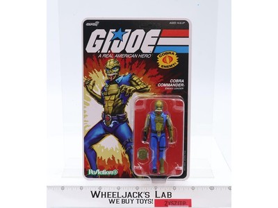 GI Joe Once A Man Cobra Commander GI Joe Super7 Reaction MOSC UNPUNCHED
