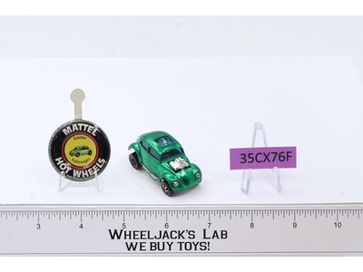 Custom Volkswagen Green W/ BUTTON Hot Wheels 1967 1968 Redline Vintage RL