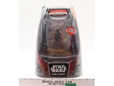Boba Fett Die-Cast Titanium Series Star Wars 2005 Hasbro Figure NEW SEALED
