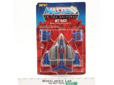 Jet Sled Complete W/ Card Masters of the Universe MOTU Mattel Vintage NR MINT