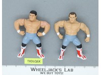 British Bulldogs Lot of 2 WWF WWE Wrestling Megastars Chella Epic Toys Figure
