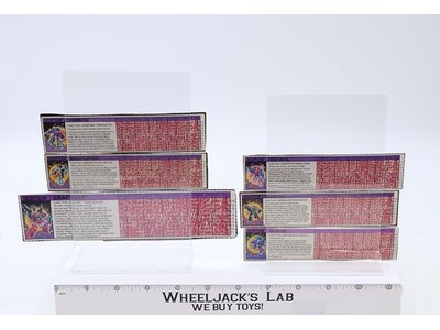 Piranacon Lot of 6 Action Figure Tech Specs 1985 Vintage Hasbro G1 Transformers