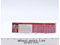 Broadside Action Figure Tech Spec 1986 Vintage Hasbro G1 Transformers