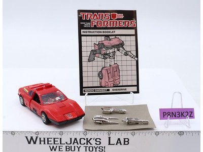 Overdrive 100% Complete 1984 Vintage Hasbro G1 Transformers Action Figure