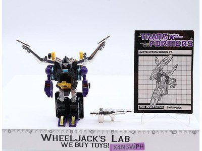 Shrapnel 100% Complete 1985 Vintage Hasbro G1 Transformers Action Figure