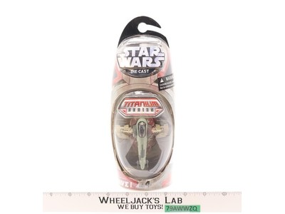 Boba Fett's Slave 1 Star Wars Titanium Series Die Cast 2004 Hasbro NEW SEALED