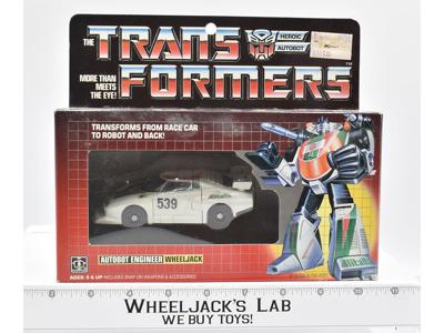 Wheeljack MIB NICE FIGURE CIRCLE STAMP Complete 1984 Vintage G1 Transformers