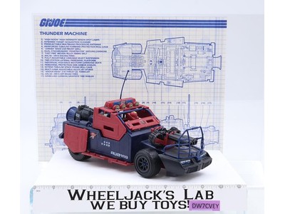 Thunder Machine 100% Complete 1986 GI Joe Hasbro Vintage Action Figure Vehicle