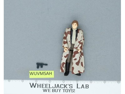 Han Solo Trench Coat 100% Complete Star Wars ROTJ 1983 Vintage Kenner NO REPRO