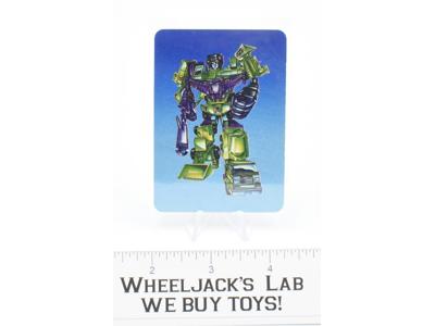 Devastator Card 115 Variant Color Transformers Action Trading Cards 1985 G1