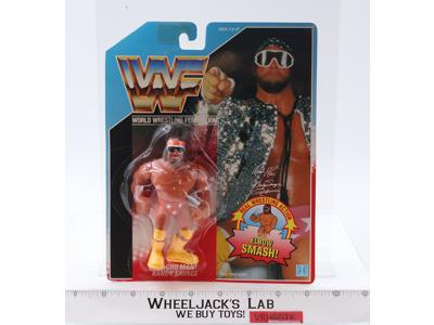 Macho Man Randy Savage Series 1 W/Elbow Smash WWF Wrestling 1990 Hasbro MOSC