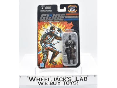 Snake Eyes Commando NEW MOSC GI Joe 25th Anniversary 2007 Action Figure