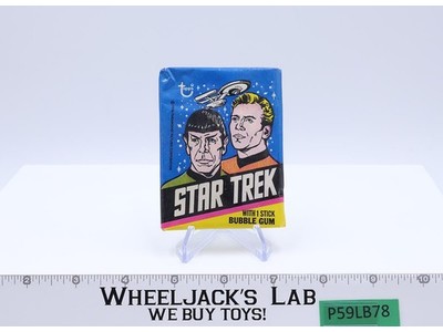 Trading Card Pack W/ Bubble Gum Star Trek 1976 Topps Vintage NEW SEALED