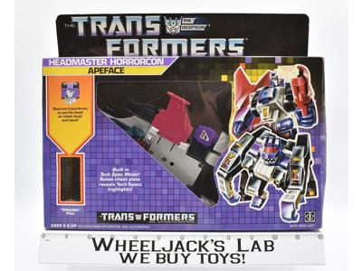 Apeface MIB NICE BOX 100% Complete 1987 Vintage Hasbro G1 Transformers