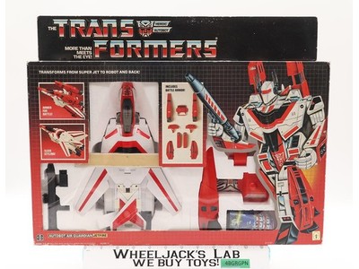 Jetfire NEW NRFB UNUSED STICKERS W/BOX & INSERT 1985 G1 Transformers 1985