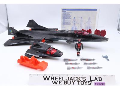 Cobra Night Raven S3P W/ Strato-Viper 100% Complete GI Joe 1986 Hasbro Vehicle