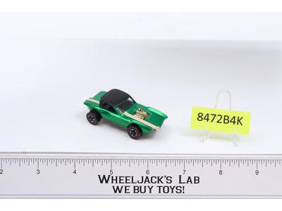 Python Green w/ Black Roof & Stripe 1968 Hot Wheels Mattel Vtg Redline RL USA