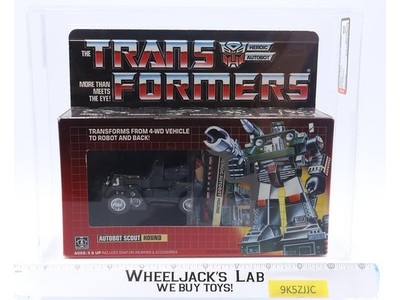 Hound W/ Rubsign AFA GRADED 80 80/85/85 G1 Transformers Hasbro Tape Seal