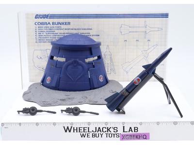 Cobra Battle Bunker 100% Complete G.I. Joe 1985 Hasbro Vintage Vehicle