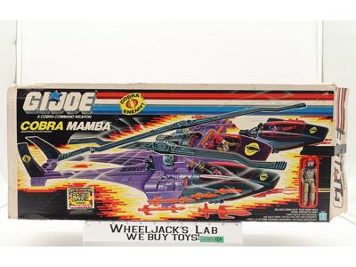 Cobra Mamba W/ Box 100% Complete GI Joe 1987 Hasbro Action Figure Vehicle