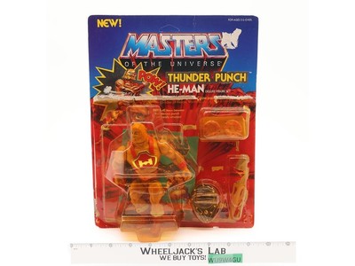 Thunder Punch He-Man Complete W/Card Masters of the Universe MOTU Mattel NR MINT