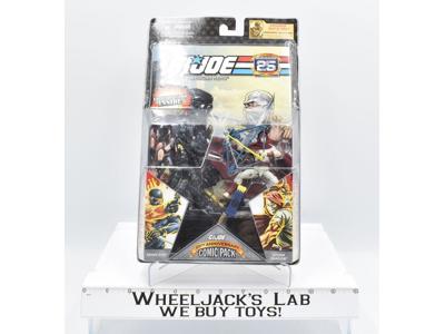 Snake Eyes &amp; Storm Shadow NEW MOSC Comic 2 Pack GI Joe 25th Anniversary 2007
