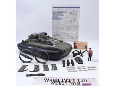 Killer W.H.A.L.E. Hovercraft W/ Cutter Complete UNBROKEN GI Joe Hasbro Vehicle