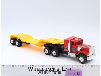 Stomper Road King Semi w/ Car Hauler Double Drop Trailer 1980s Schaper Vtg WORKS