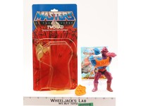 Two Bad FLAT BACK Complete W/ Card Masters of the Universe MOTU 1984 Mattel