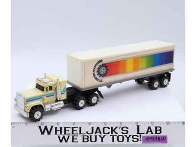 Semi Tractor & Trailer Stomper EXPRESS Schaper Road King 1980's Vtg Lights Work