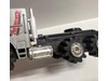 Stomper Semi Silver Gray Mack w/ Flatbed Trailer 1980's Schaper Vintage
