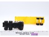 Stomper Road Kings Semi White w/ Yellow Flatbed Trailer 1980's Schaper Vtg WORKS