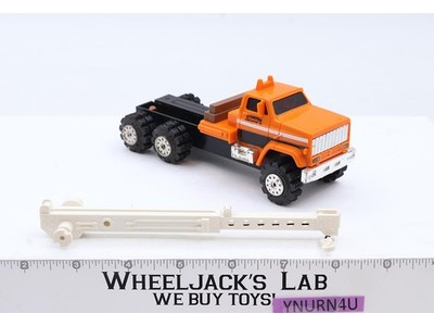 Stomper Road Kings Semi Construction Truck w/ CRANE 1980s Schaper Vintage WORKS!