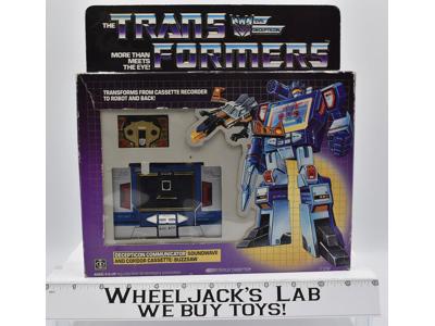 Soundwave MINT FIGURE RARE TRANSITIONAL BOX MIB Complete 1984 G1 Transformers