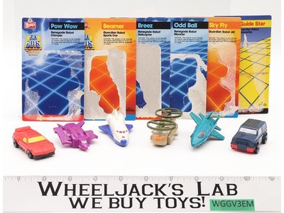 Lot of 6 Wendy's Promo Go Bots 1986 Action Figure Vehicles With Cards