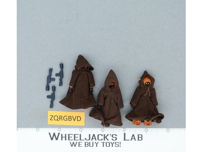 Lot of 3 Jawas 100% Complete Star Wars 1977 Vintage Kenner Figures No REPRO