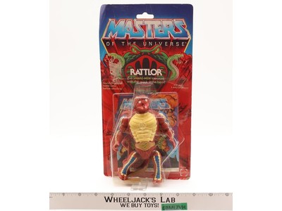 Rattlor Complete W/ Card He-Man Masters Of The Universe MOTU 1984 Mattel NR MINT