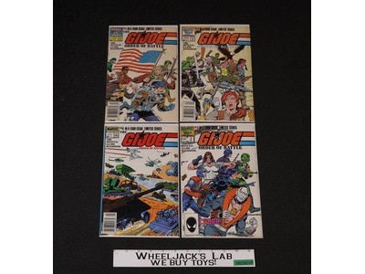 GI Joe Order Of Battle Marvel 25th Ann Complete Set #1-4 1987 Comics Vintage