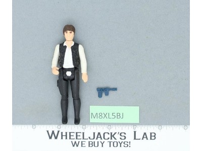 Han Solo BIG HEAD 100% Complete Star Wars 1977 Kenner Action Figure NO REPRO