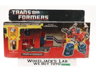 Powermaster Optimus Prime 100% Complete W/Box & Insert 1988 G1 Transformers
