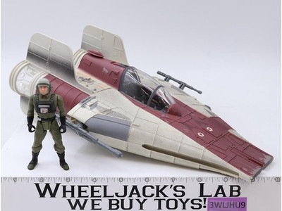 A-Wing Fighter W/Pilot Complete Star Wars POTF 1997 Hasbro Action Figure Vehicle