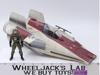A-Wing Fighter W/Pilot Complete Star Wars POTF 1997 Hasbro Action Figure Vehicle