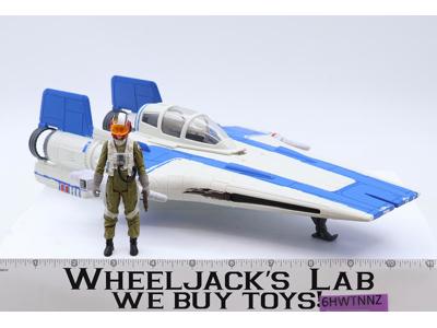 Resistance A-Wing Fighter W/ Tallie Complete Star Wars Force Link 2016 Hasbro
