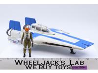 Resistance A-Wing Fighter W/ Tallie Complete Star Wars Force Link 2016 Hasbro